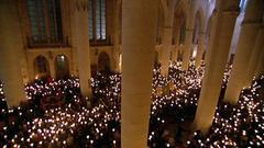 Lichterprozession in der Basilika von St. Nicolas-de-Port  (Foto: SR Fernsehen)