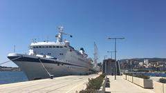 Die MS Berlin im Hafen von Mallorca (Foto: Florian Mayer)