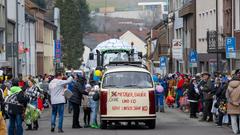 Der SR 3-Prunkwagen bei der närrischen Parade in Lebach (Foto: SR/Pasquale D'Angiolillo)