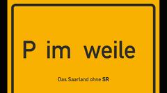 SR Postkarte mit Ortsschildern mit Ortsnamen aus dem Landkreis Saarlouis ohne "S" und "R". (Foto: SR)