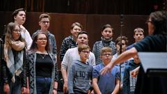 Studioaufnahmen für den "virtual choir" (Foto: Roger Paulet)