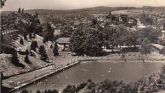 Das Freibad in Dudweiler in den 50er Jahren. (Foto: Dudweiler Geschichtswerkstatt)