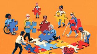 Grafik Diversity in der Gesellschaft (Foto: IMAGO / Ikon Images)