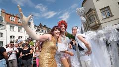 Dragqueens beim CSD in Saarbrücken (Foto: Pasquale D'Angiolillo)