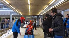 Im Eiskanal von Innsbruck-Igls. Kurz vor der Abfahrt mit dem Rennbob. (Foto: SR)