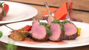 Lammkoteletts mit Ratatouille (Foto: SR)