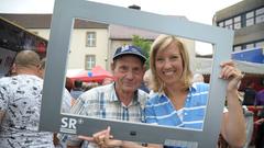 SR Fernsehen vor Ort im Mandelbachtal (Foto: Pasquale D'Angiolillo)