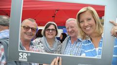 SR Fernsehen vor Ort im Mandelbachtal (Foto: Pasquale D'Angiolillo)