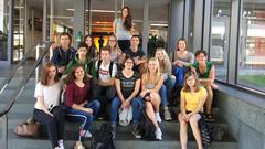 SR-Besuch vom 18.09.2018: Sickingen Gymnasium Landstuhl LK Deutsch Stufe 11  (Foto: SR)