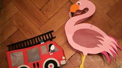 Eine Feuerwehr- und eine Flamingo Laterne von Nana Natalie (Foto: Nana Natalie)