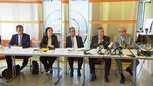 Pressekonferenz zu den Missbrauchsvorwürfen (Foto: SR.de)