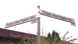 Straßenschild "Franz-von-Papen-Str." (Foto: SR)