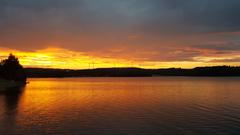 Wunderschöner Sonnenuntergang am Bostalsee. (Foto: Wendelin Marx)