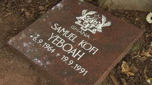 Die Gedenktafel von Samuel Yeboah (Foto: SR)
