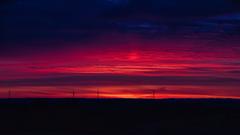 Sonnenuntergang zwischen Seelbach und Biesingen (Foto: Ludwig Schwarz)