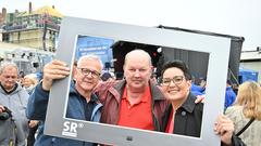 SR Fernsehen vor Ort Friedrichsthal (Foto: SR/Pasquale D'Angiolillo)