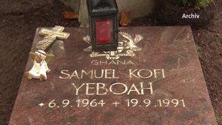 Grabstein Samuel Yeboah (Foto: SR)