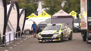 Rallye-Auto bei der Saarland-Pfalz-Rallye in St. Wendel (Foto: SR)