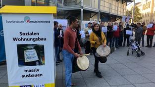Demonstration für Soziales Wohnen (Foto: SR)