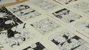 Comiczeichnung auf Papier (Foto: SR)