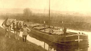 Historisches Bild eines saarländischen Schiffs (Foto: SR)
