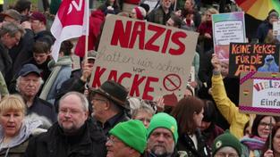 Demo gegen Rechtsruck (Foto: SR)