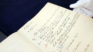 Ein historisches Dokument mit alter Handschrift (Foto: picture alliance/dpa/dpa-Zentralbild | Sebastian Willnow)