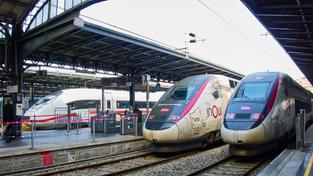 Ein ICE und zwei TGV-Züge am 16.02.2022 am Gare de l'Est in Paris. (Foto: picture alliance/Peter Schatz)