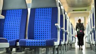 Sitze und eine Fahrgaststeckdoes einer Regionalbahn (Foto: picture alliance/dpa | Martin Schutt)
