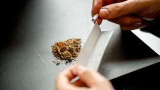 Ein Mann dreht sich einen Joint mit Tabak und Cannabis (Foto: picture alliance/dpa | Hannes P Albert)