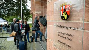 Eingangsbereich zum Oberlandesgericht Koblenz (Foto: picture alliance/dpa | Sebastian Gollnow)