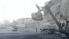 Arbeiten zum Bau der Stadtautobahn Saarbrücken  (Foto: SR)