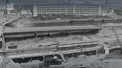 Arbeiten zum Bau der Stadtautobahn Saarbrücken  (Foto: SR)