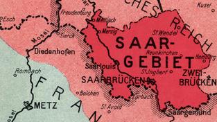 Karte Saargebiet vor 1935 (Foto: picture alliance/dpa/arkivi)
