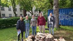 72 Stunden Aktion: Fridays for Future an der Jugendkirche St. Eli.ja (Foto: Jessica Schneider/ SR)