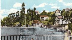 Das Freibad in Dudweiler in den 50er Jahren. (Foto: Dudweiler Geschichtswerkstatt)