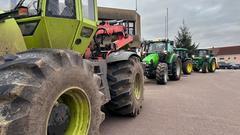 Bauern protestieren in Ormesheim (Foto: Jonas Degen / SR)