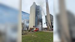Brand im stillgelegten Kraftwerk Ensdorf (Foto: VSE / Pressefoto)