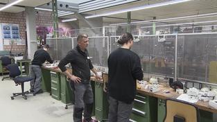 Christliches Jugenddorf Homburg (CJD). Blick in die Metallwerkstatt. (Foto: SR)