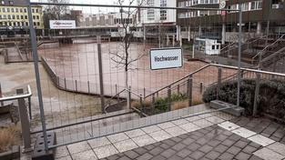 Hochwasser an den Bliesterassen in Neunkirchen (Foto: Thorsten Kremers)