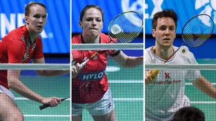 Die Badmintonspieler Linda Efler, Isabel Lohau und Marvin Seidel (Foto: SR/Imago/Revierfoto)