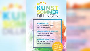 Plakat: Kunstsommer Dillingen 2018 (Foto: Veranstalter)