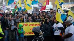 Kurdendemo in Saarbrücken (Foto: Pasquale d´Angiolillo)
