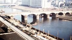 Bau der Stadtautobahn, Saarbrücken (Foto: Landesinstitut für Pädagogik und Medien (LPM))