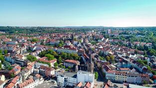 Luftbildaufnahme von Neunkirchen (Foto: SR/Alexander M. Groß)