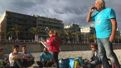 Picknick am Strand nach dem Pilou-Spiel (Foto: Maria C. Schmitt)