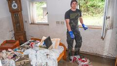 Ein vom Hochwasser überschwemmtes Zimmer in Saarbrücken-Rußhütte. (Foto: BeckerBredel)