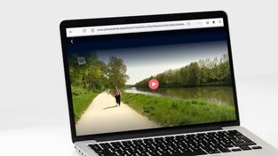 SR Livestream von einer Reisesendung auf einem Laptop (Foto: SR/Pixabay)