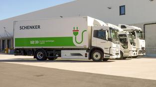 Fahrzeuge des Logistik-Unternehmens Schenker in Neunkirchen (Foto: SR)