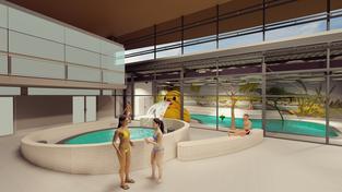 Visualisierung des neu gestalteten Kleinkindbereichs im „das blau“ in St. Ingbert (Foto: das blau)
